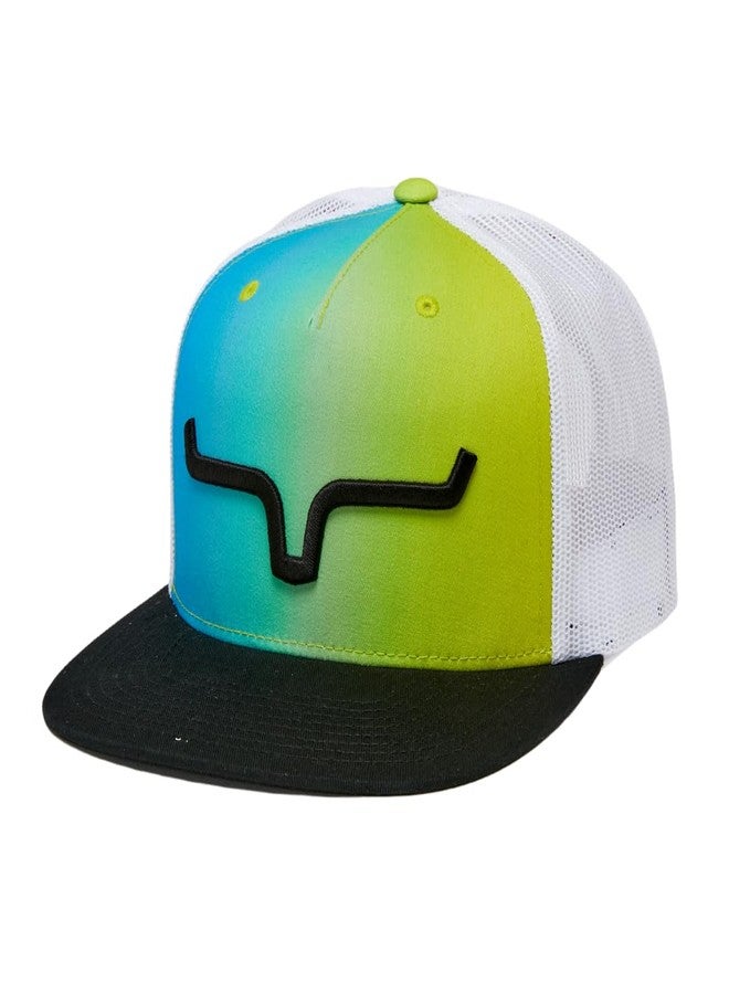 Kimes Ranch Caps Adjustable Snapback Wildstyle Weekly Hat - Blue/Green - Image 1